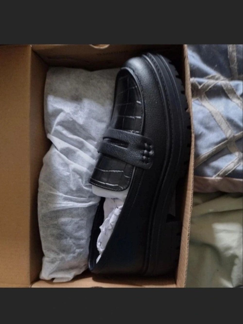 Coutgo chunky platform penny loafers Size 8